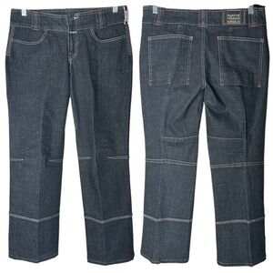 Marithe Francois Girbaud Dark Gray Straight Leg Jeans